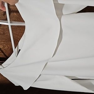 Club Monaco Satin One Shoulder Longsleeve Top